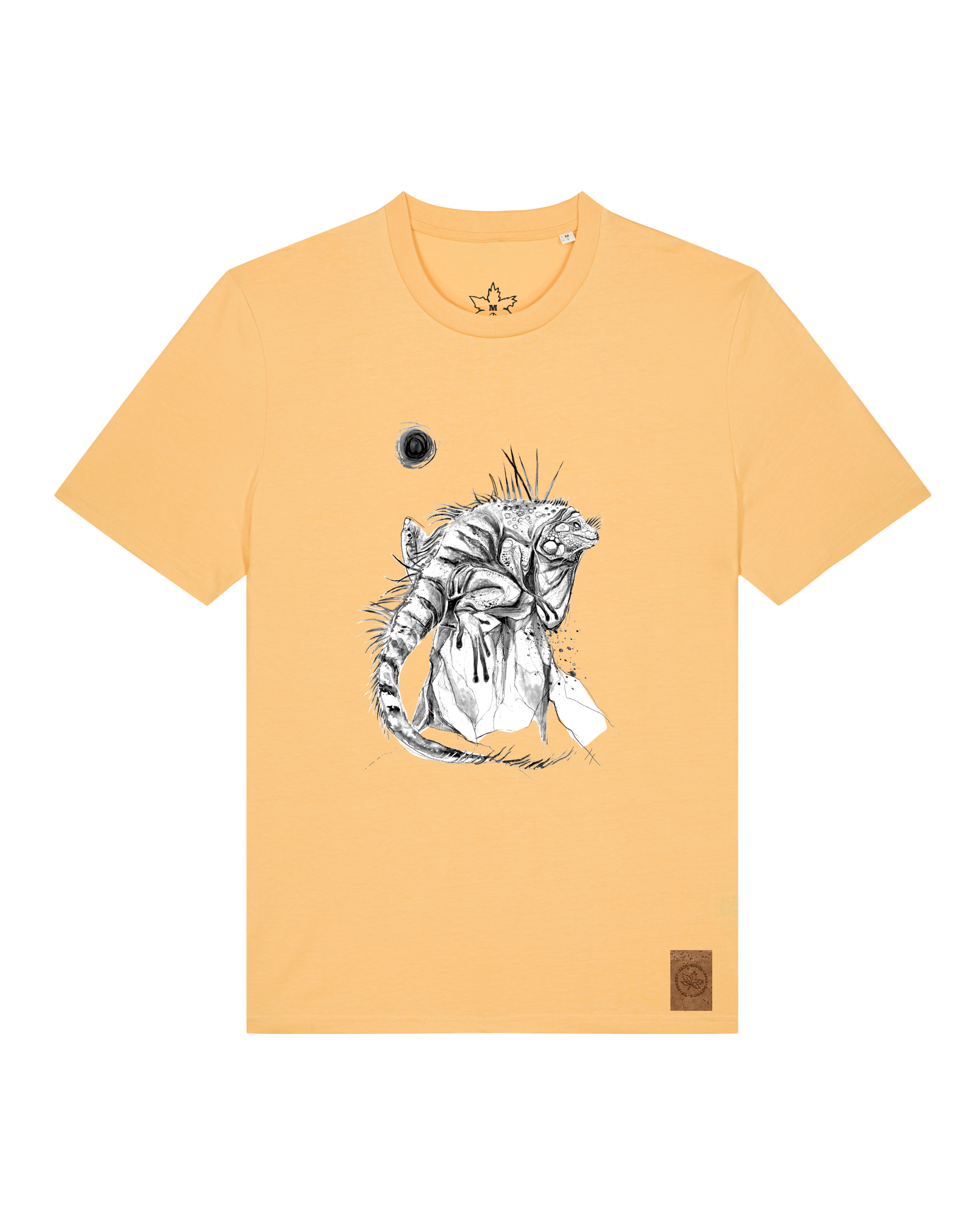 bio-unisex-medium fit-tshirt-iguana-sttu169-senfkorn-front