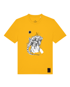 bio-unisex-medium fit-tshirt-iguana-sttu169-sonnenblume-front