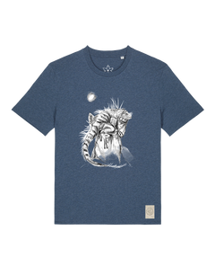 bio-unisex-medium fit-tshirt-iguana-sttu169-walblau-front