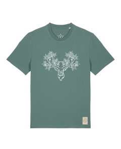 bio-unisex-medium fit-tshirt-king of wood-sttu169-blautanne-front