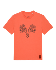 bio-unisex-medium fit-tshirt-king of wood-sttu169-mandarine-front