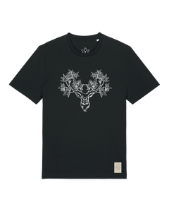 bio-unisex-medium fit-tshirt-king of wood-sttu169-schwarz-front