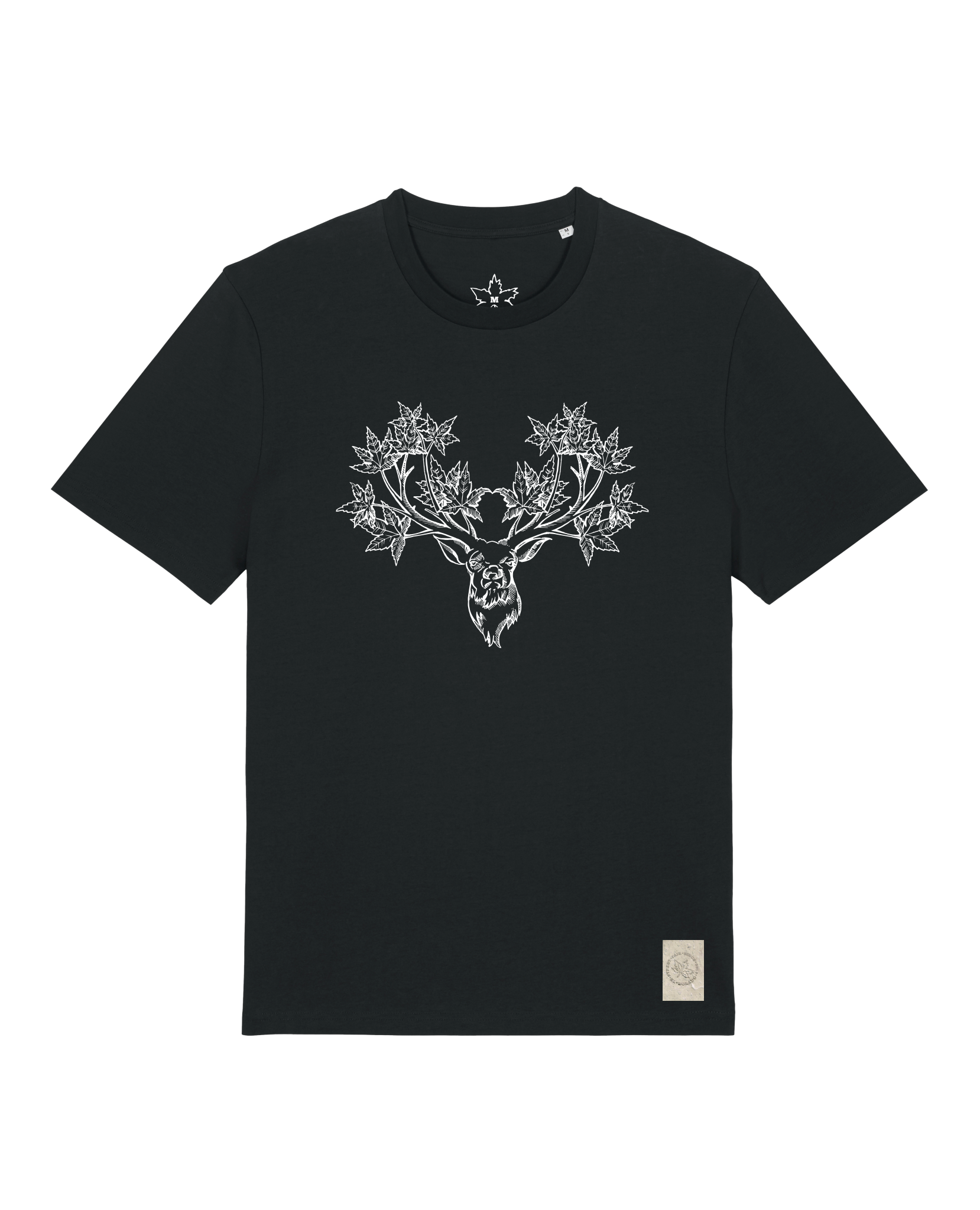 bio-unisex-medium fit-tshirt-king of wood-sttu169-schwarz-front