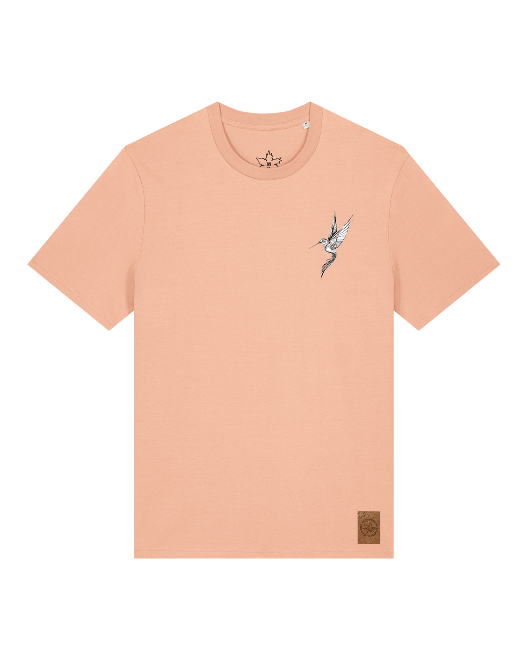 bio-unisex-medium fit-tshirt-kolibri (backprint)-sttu169-agyptische keramik-front