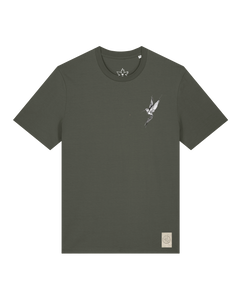 bio-unisex-medium fit-tshirt-kolibri (backprint)-sttu169-grunkohl-front