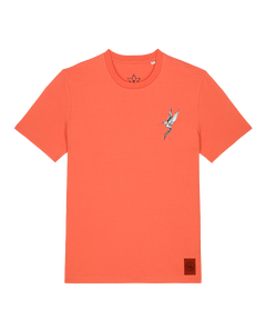 bio-unisex-medium fit-tshirt-kolibri (backprint)-sttu169-mandarine-front