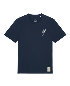 bio-unisex-medium fit-tshirt-kolibri (backprint)-sttu169-marine-front