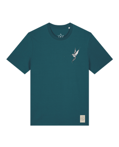 bio-unisex-medium fit-tshirt-kolibri (backprint)-sttu169-nordmanntanne-front