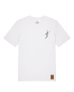 bio-unisex-medium fit-tshirt-kolibri (backprint)-sttu169-weiß-front