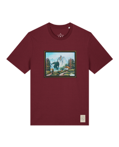 bio-unisex-medium fit-tshirt-krakonoš in holidays-sttu169-burgunder rot-front