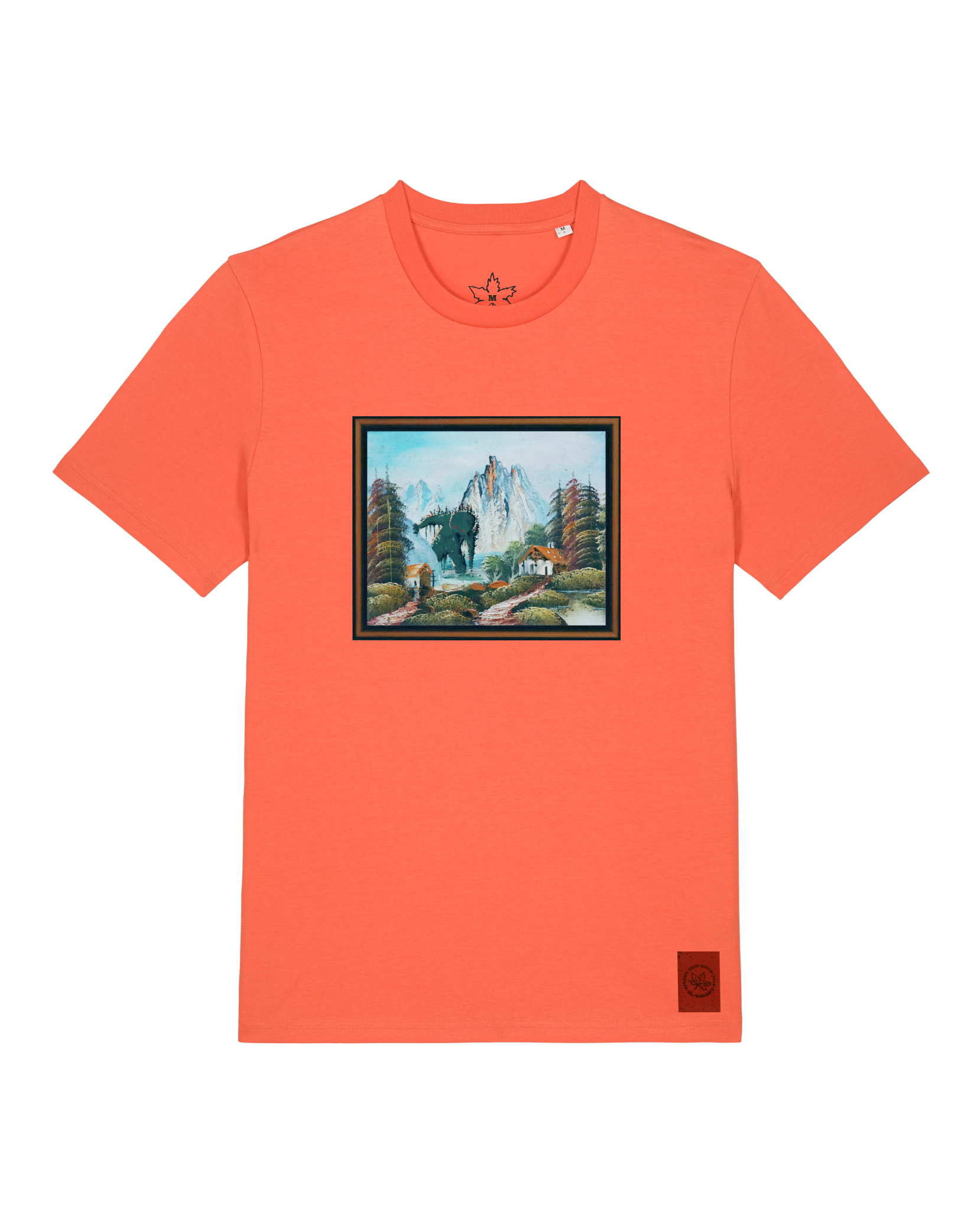 bio-unisex-medium fit-tshirt-krakonoš in holidays-sttu169-mandarine-front
