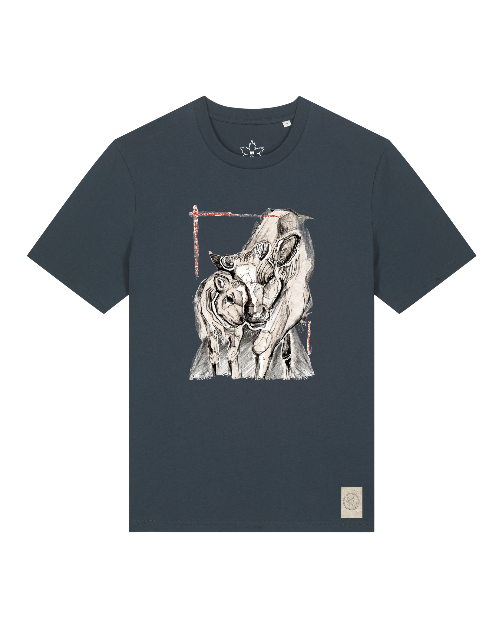 bio-unisex-medium fit-tshirt-kühe-sttu169-blaubeernacht-front