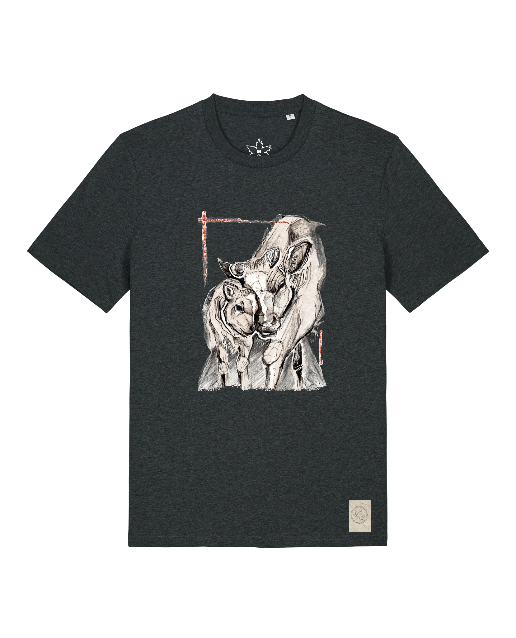 bio-unisex-medium fit-tshirt-kühe-sttu169-elephant-front