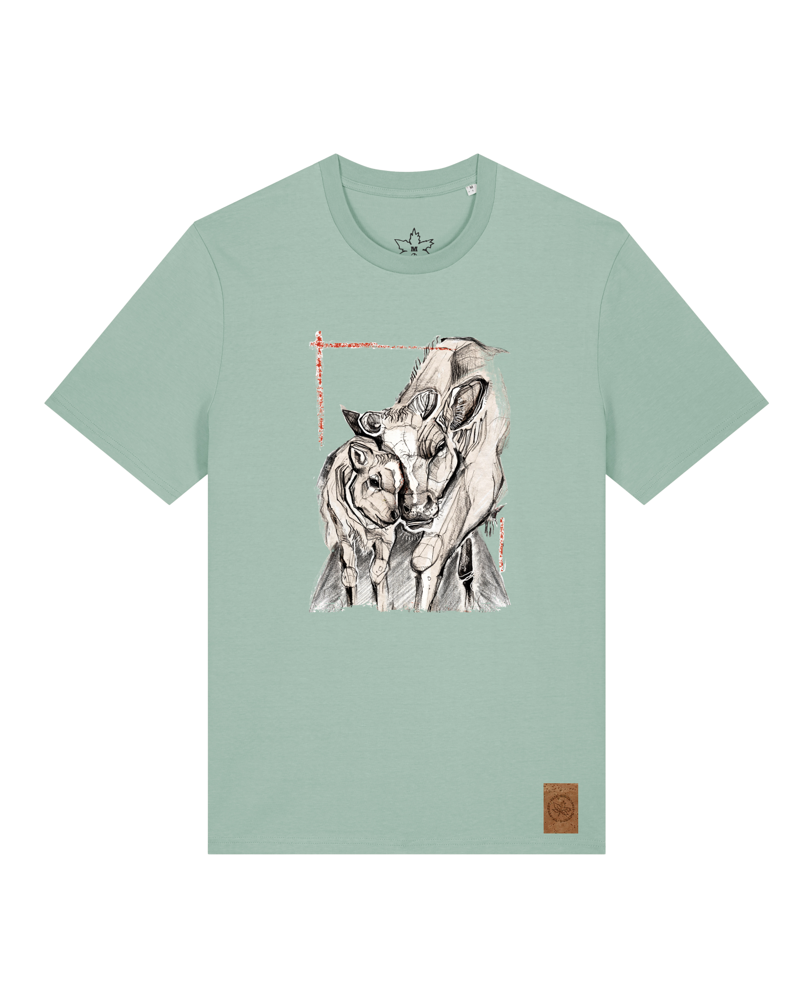 bio-unisex-medium fit-tshirt-kühe-sttu169-eukalyptus-front