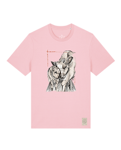 bio-unisex-medium fit-tshirt-kühe-sttu169-flamingo-front