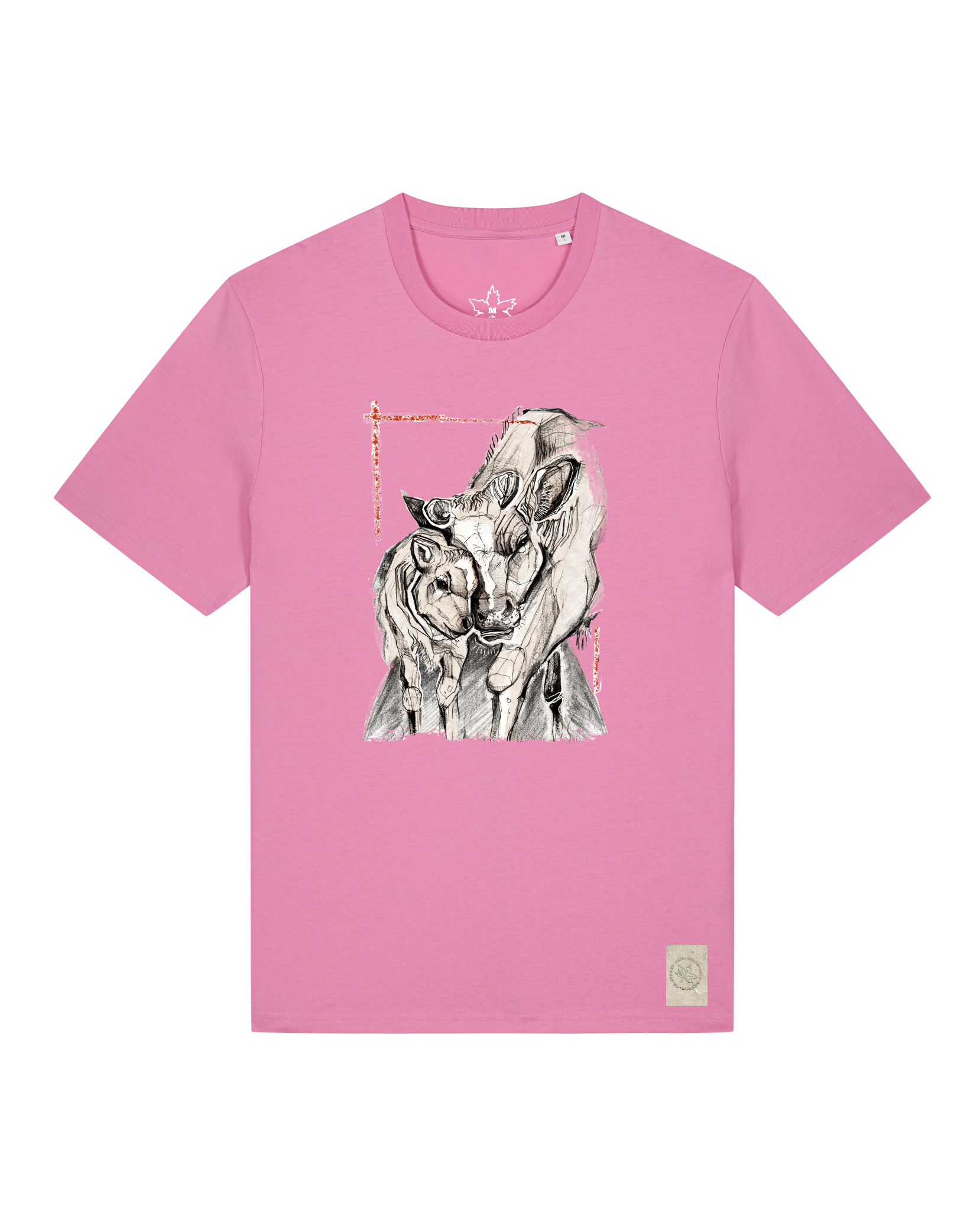 bio-unisex-medium fit-tshirt-kühe-sttu169-kaugummi-front