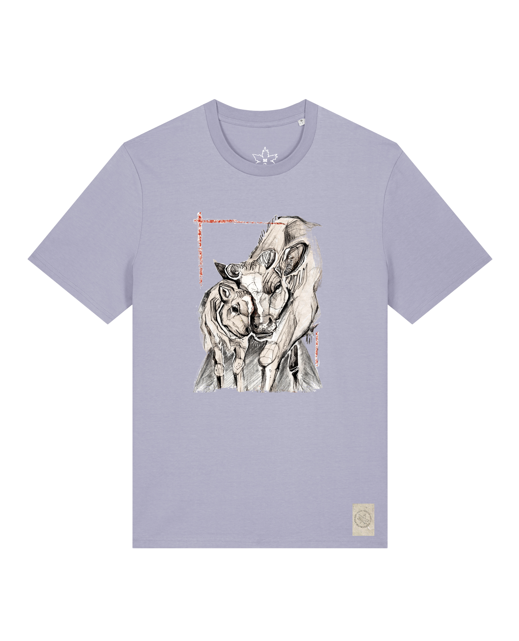 bio-unisex-medium fit-tshirt-kühe-sttu169-lavender-front