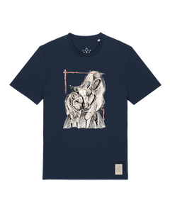 bio-unisex-medium fit-tshirt-kühe-sttu169-marine-front