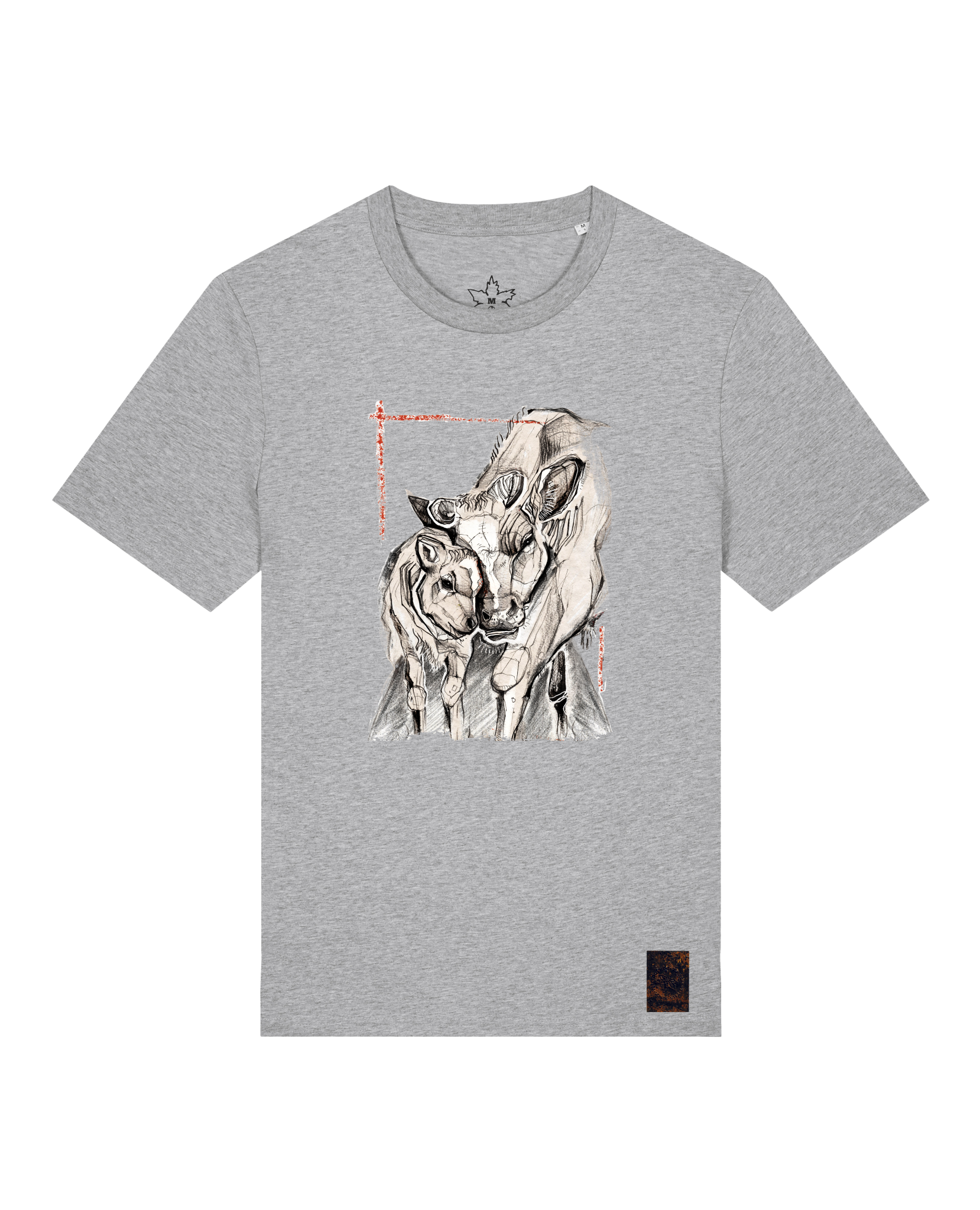 bio-unisex-medium fit-tshirt-kühe-sttu169-mausgrau-front