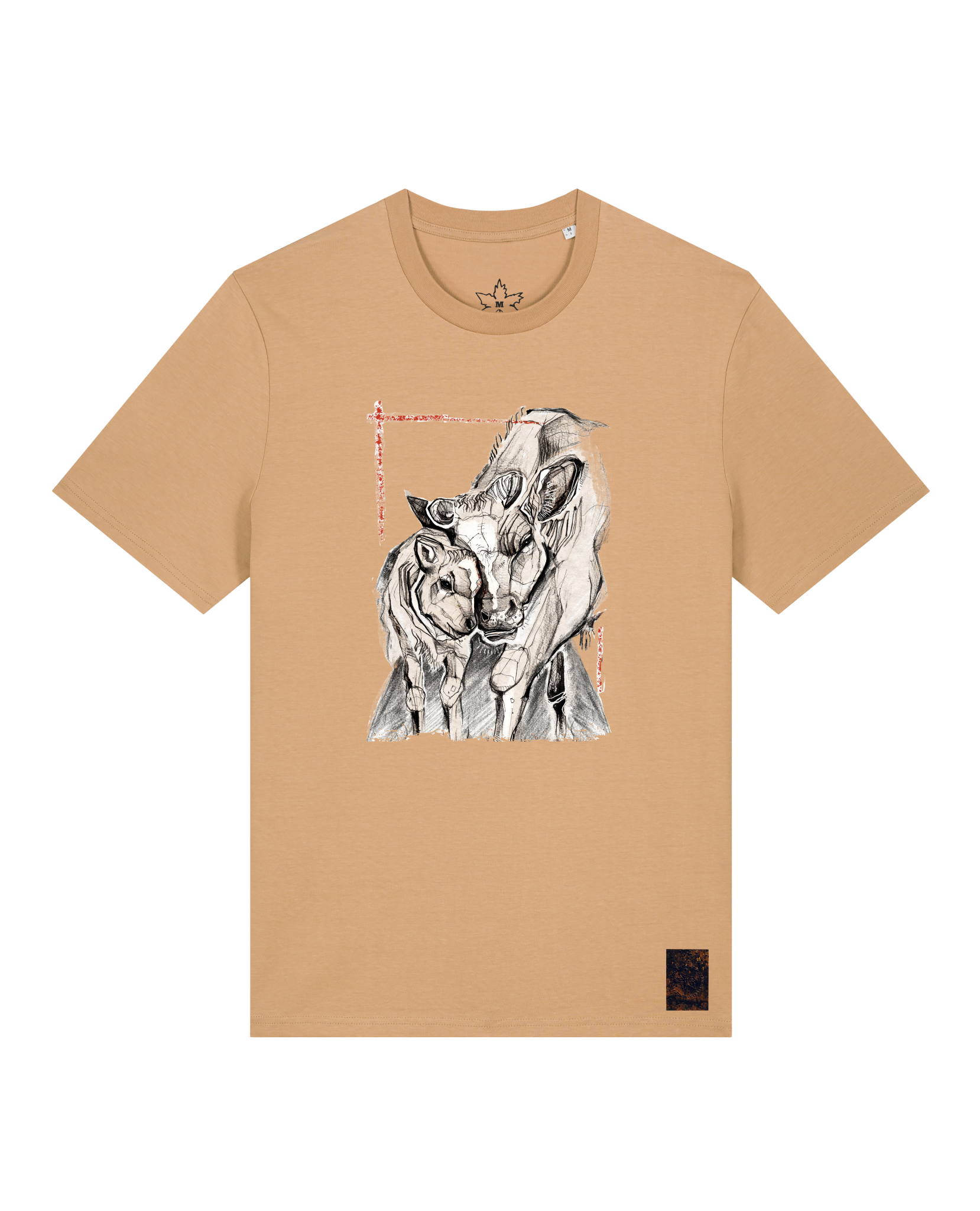 bio-unisex-medium fit-tshirt-kühe-sttu169-meersand-front