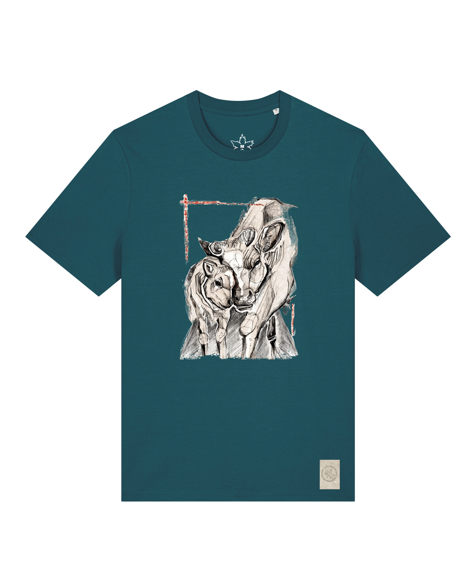 bio-unisex-medium fit-tshirt-kühe-sttu169-nordmanntanne-front