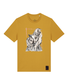 bio-unisex-medium fit-tshirt-kühe-sttu169-senf-front