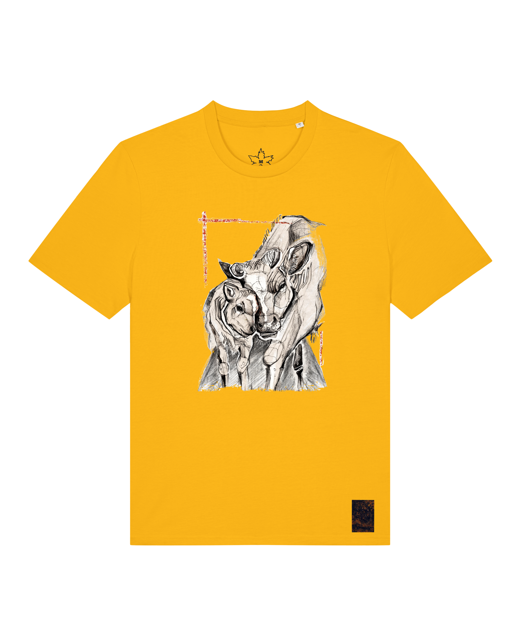 bio-unisex-medium fit-tshirt-kühe-sttu169-sonnenblume-front