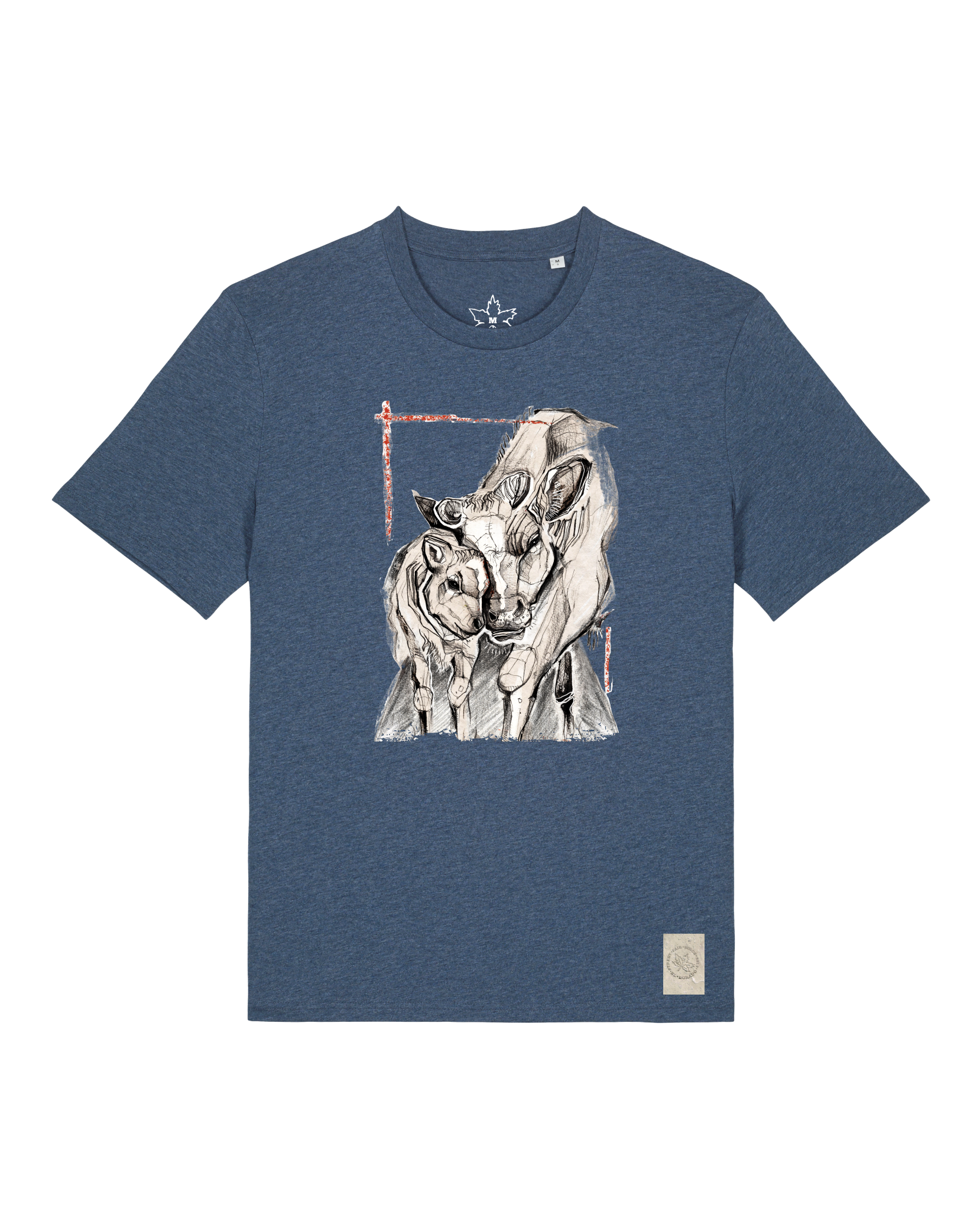 bio-unisex-medium fit-tshirt-kühe-sttu169-walblau-front