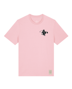 bio-unisex-medium fit-tshirt-lampionfisch (backprint)-sttu169-flamingo-front