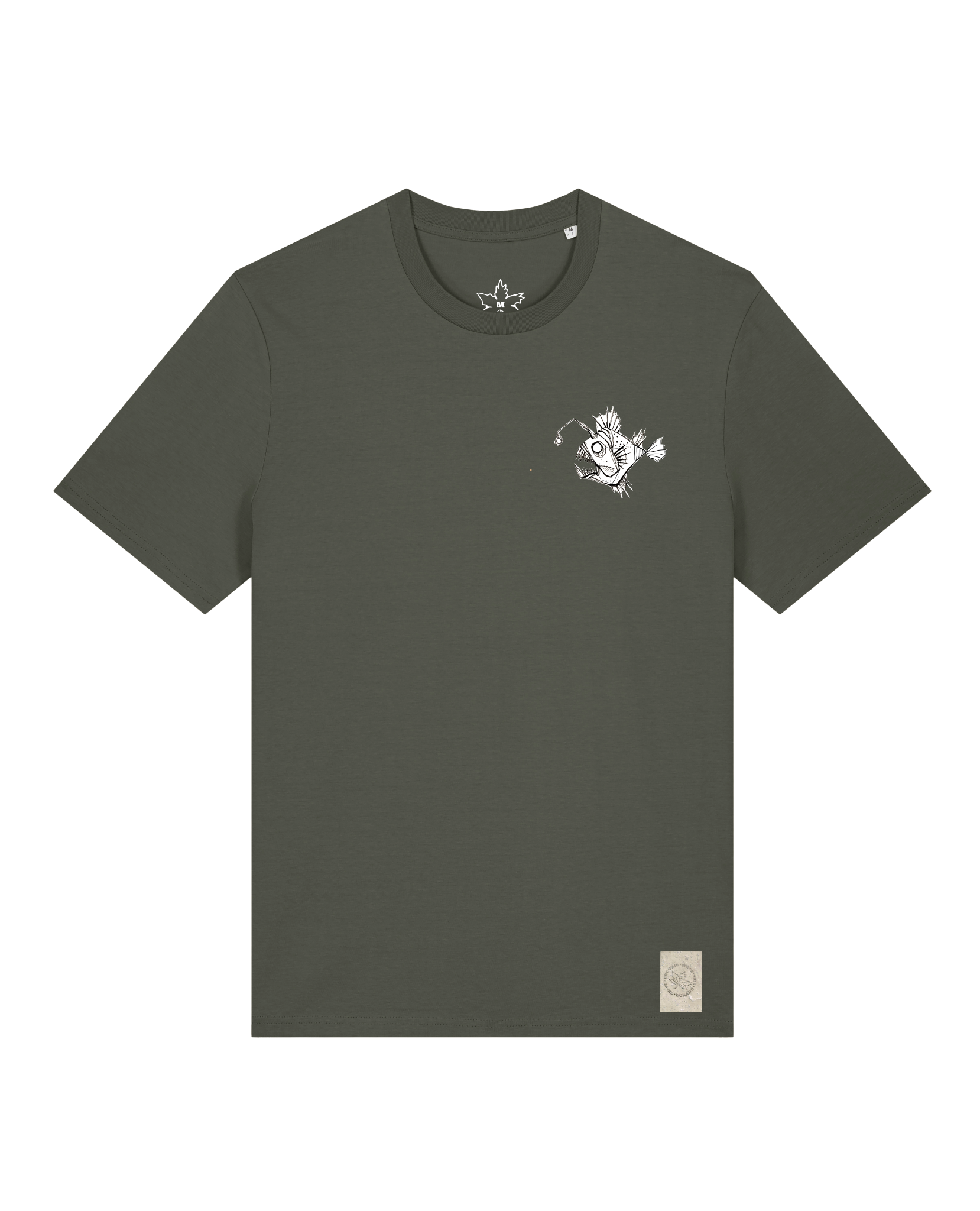 bio-unisex-medium fit-tshirt-lampionfisch (backprint)-sttu169-grunkohl-front