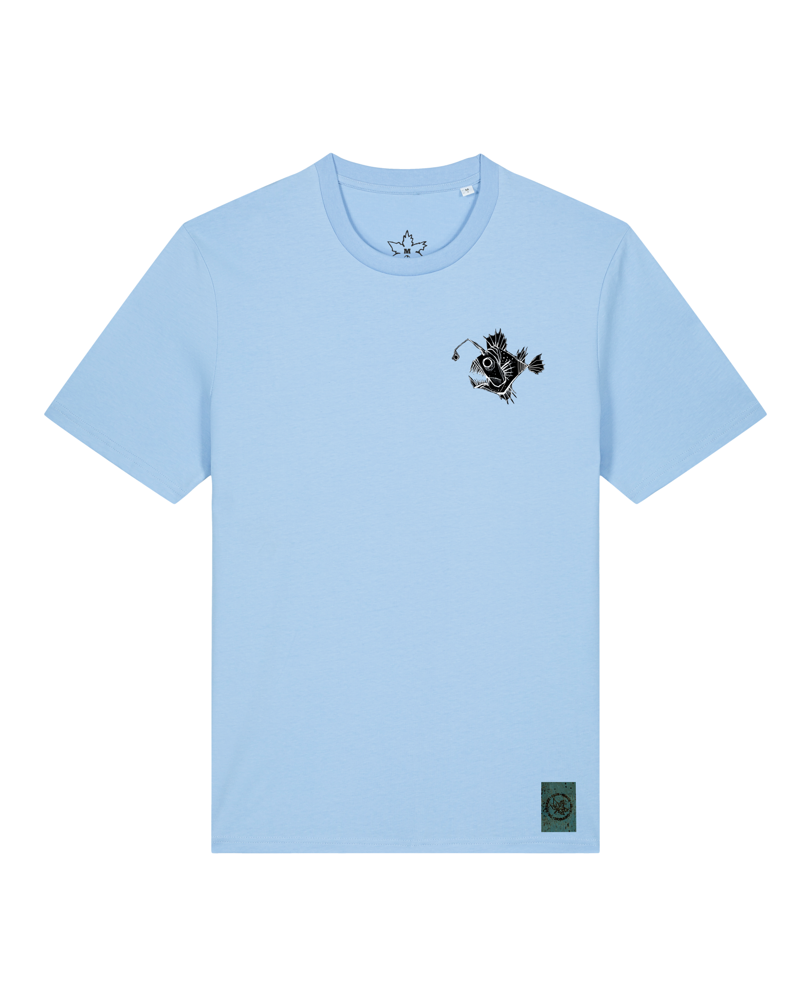 bio-unisex-medium fit-tshirt-lampionfisch (backprint)-sttu169-lagune-front