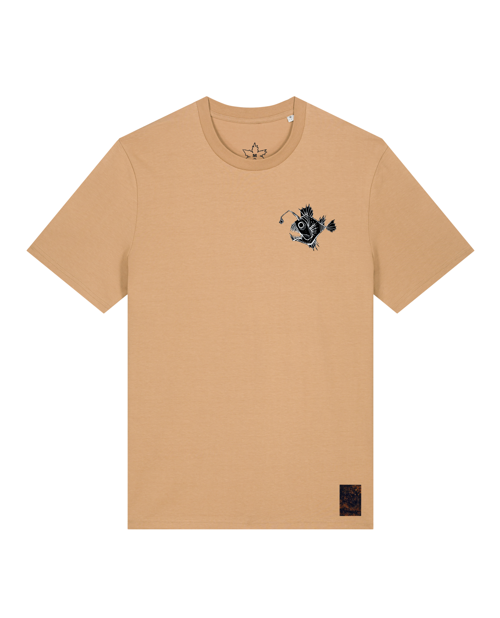 bio-unisex-medium fit-tshirt-lampionfisch (backprint)-sttu169-meersand-front