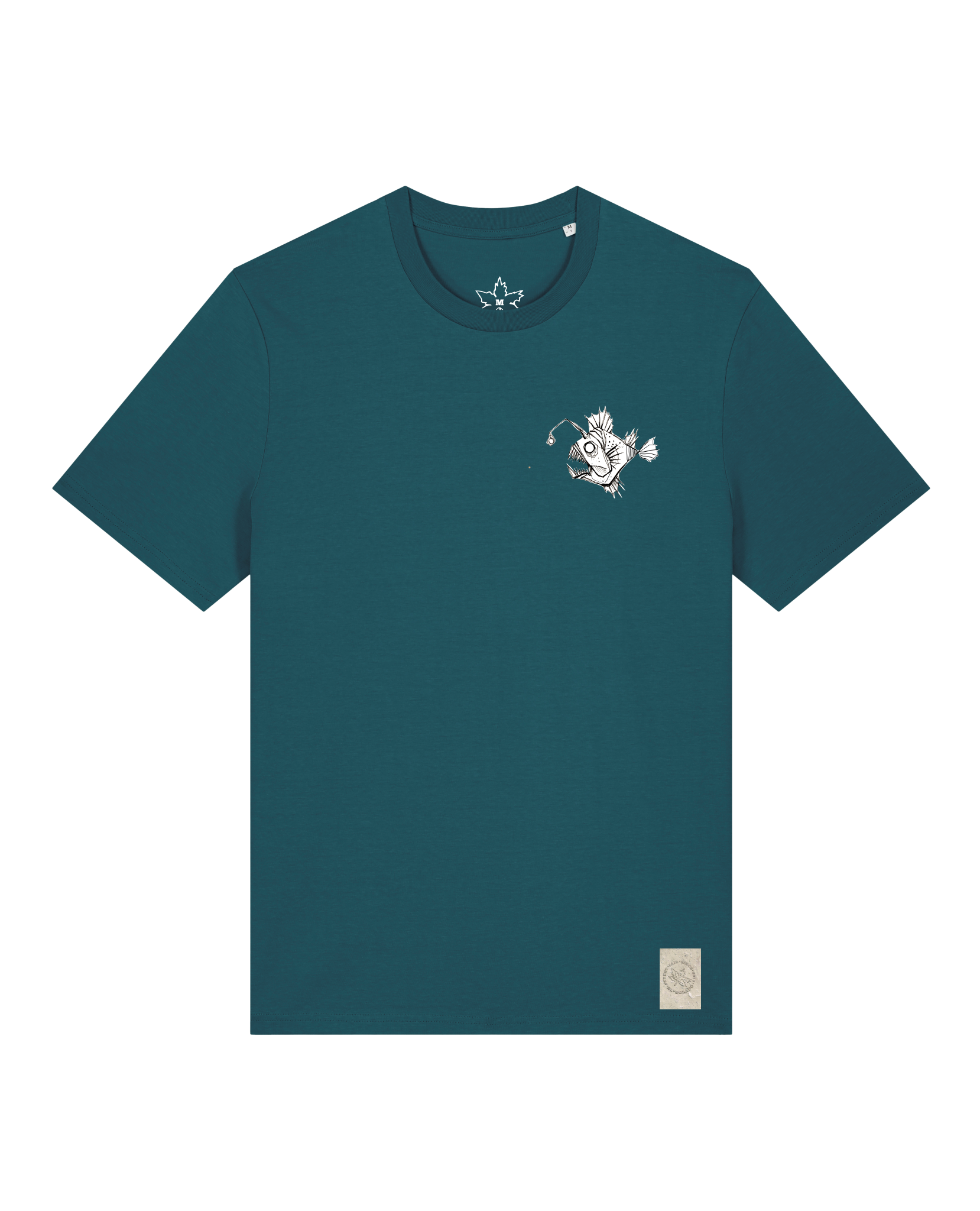 bio-unisex-medium fit-tshirt-lampionfisch (backprint)-sttu169-nordmanntanne-front