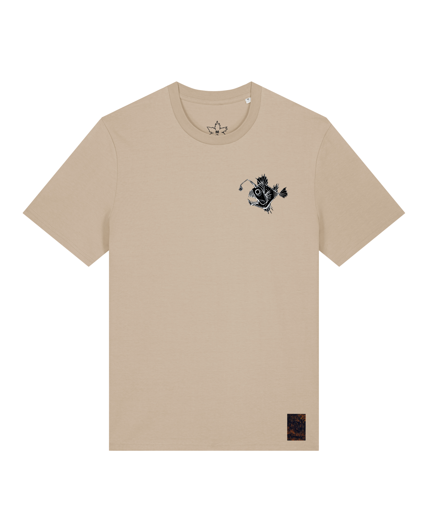 bio-unisex-medium fit-tshirt-lampionfisch (backprint)-sttu169-treibsand-front