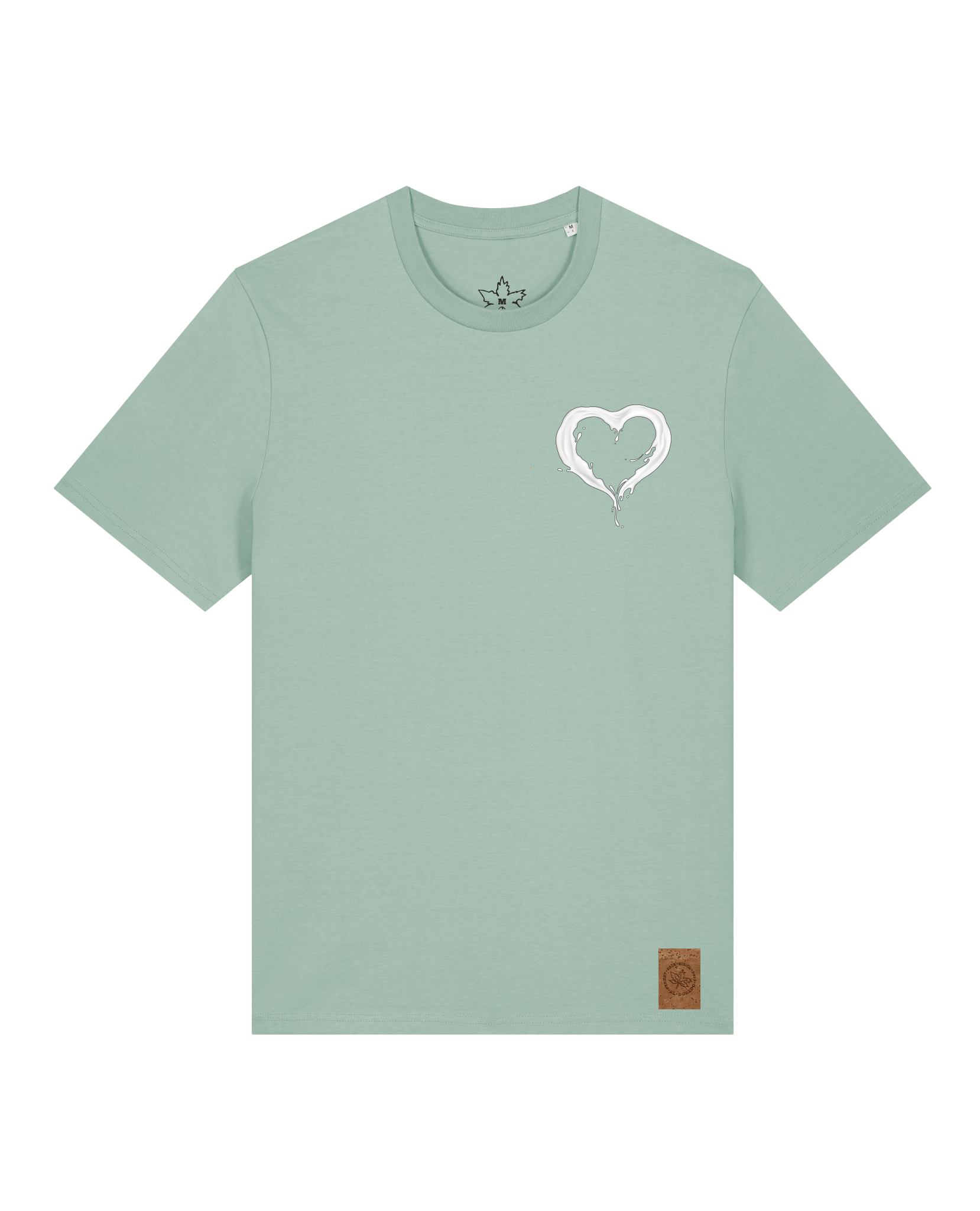 bio-unisex-medium fit-tshirt-milchmagd (backprint)-sttu169-eukalyptus-front