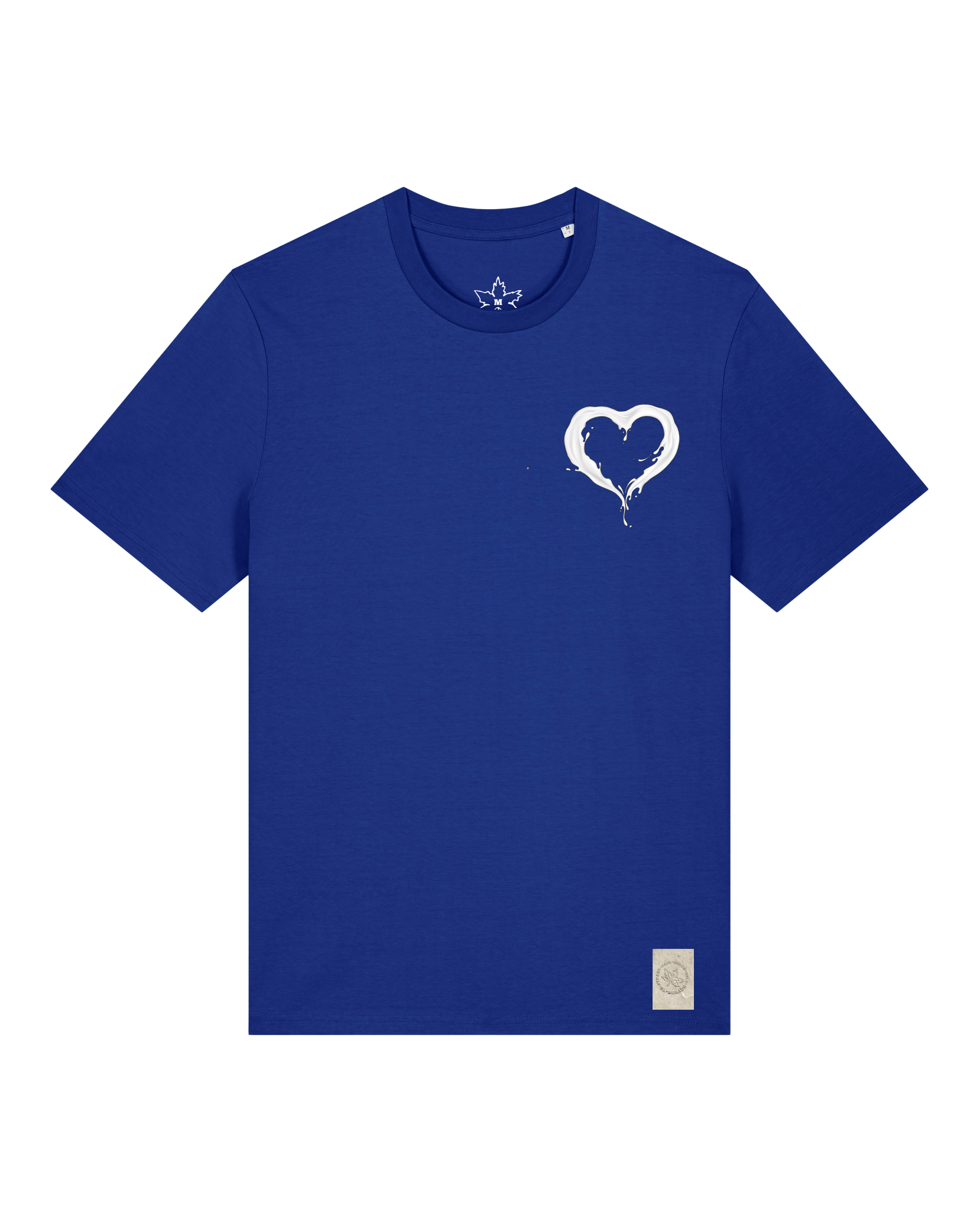 bio-unisex-medium fit-tshirt-milchmagd (backprint)-sttu169-kornblume-front