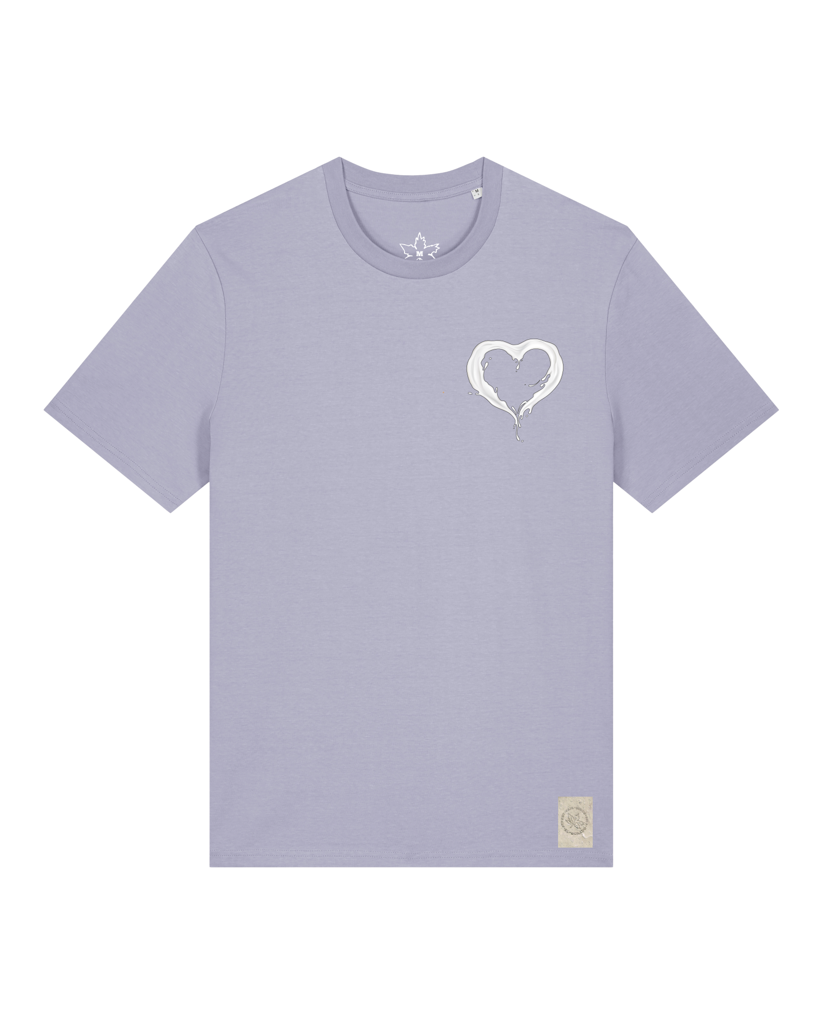 bio-unisex-medium fit-tshirt-milchmagd (backprint)-sttu169-lavender-front