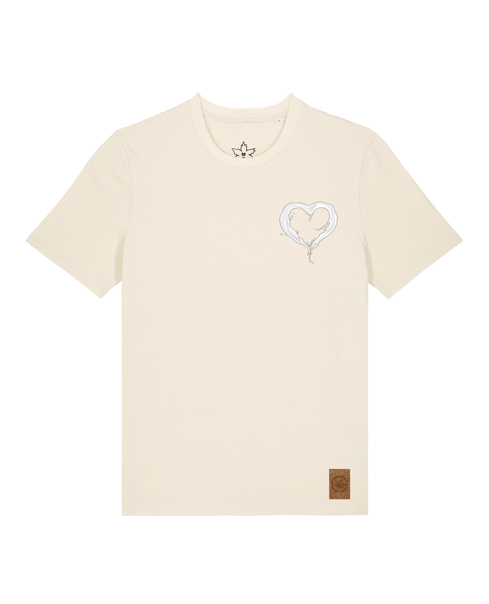 bio-unisex-medium fit-tshirt-milchmagd (backprint)-sttu169-natur-front