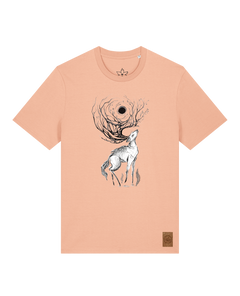 bio-unisex-medium fit-tshirt-moon deer-sttu169-agyptische keramik-front