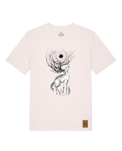 bio-unisex-medium fit-tshirt-moon deer-sttu169-baumwollblute-front