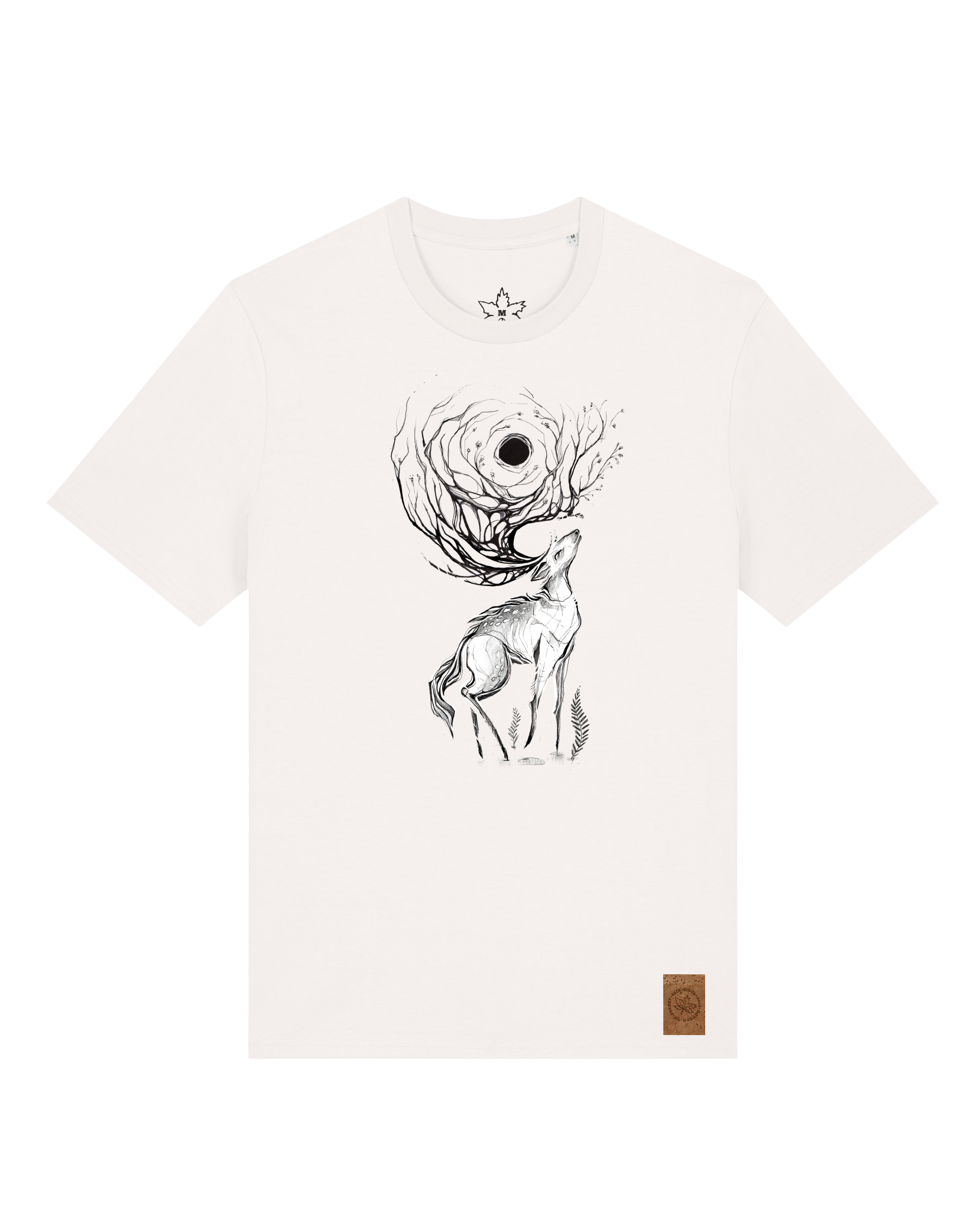 bio-unisex-medium fit-tshirt-moon deer-sttu169-bio ei-front