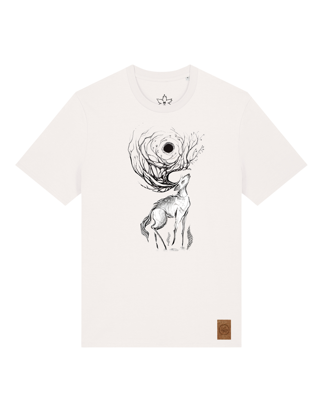 bio-unisex-medium fit-tshirt-moon deer-sttu169-bio ei-front