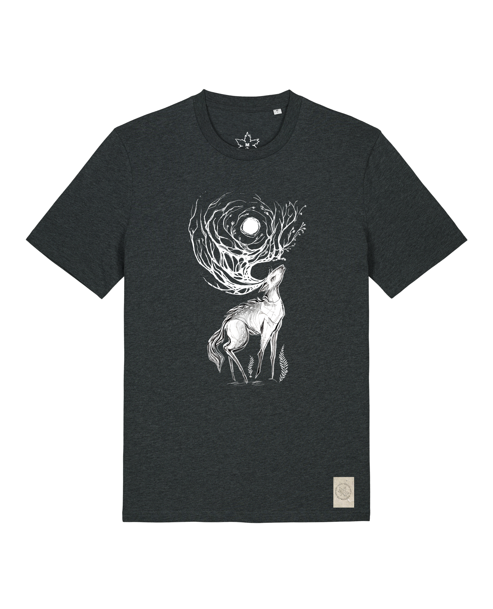 bio-unisex-medium fit-tshirt-moon deer-sttu169-elephant-front