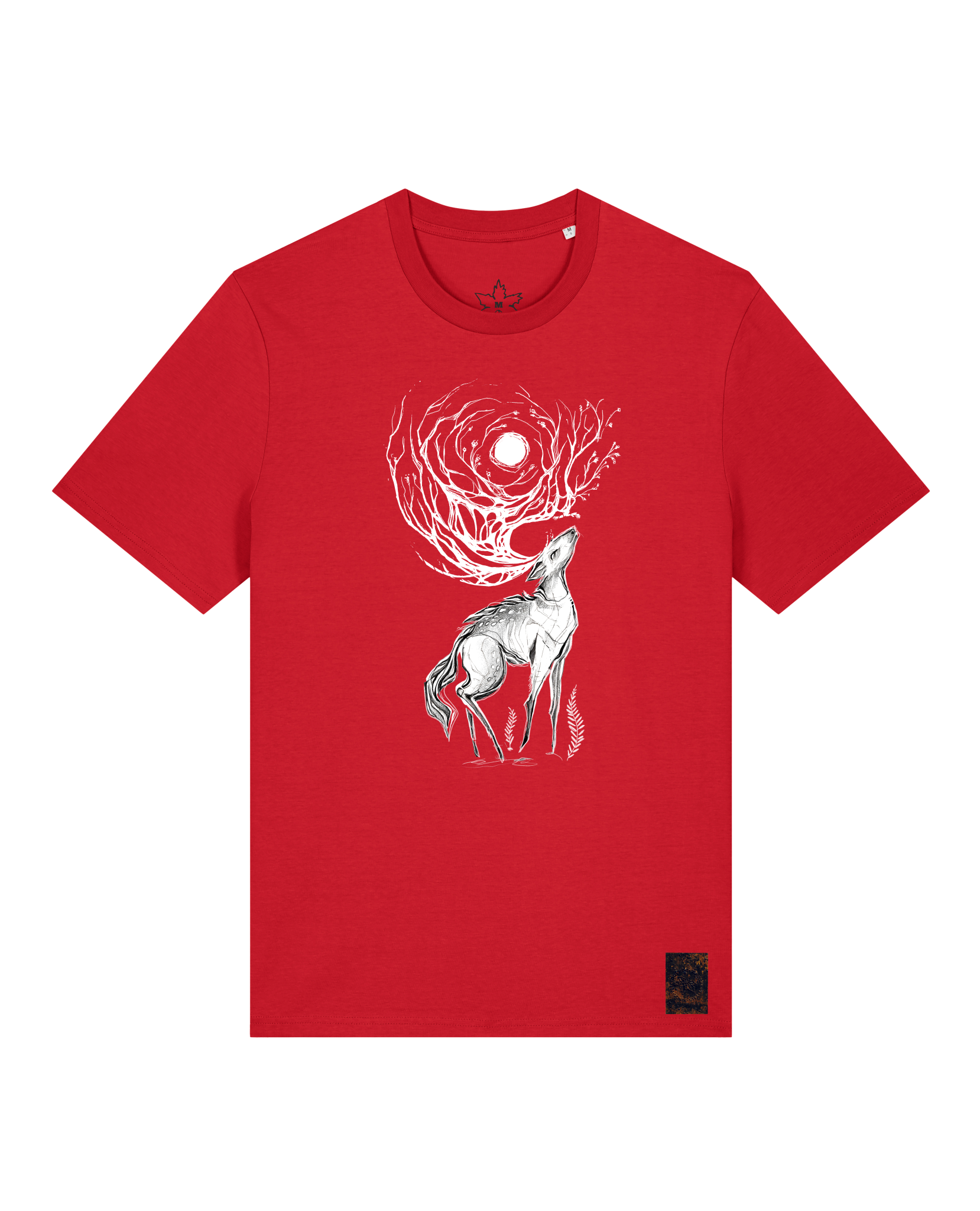 bio-unisex-medium fit-tshirt-moon deer-sttu169-erdbeere-front