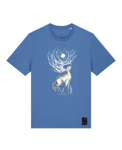bio-unisex-medium fit-tshirt-moon deer-sttu169-hortensie-front