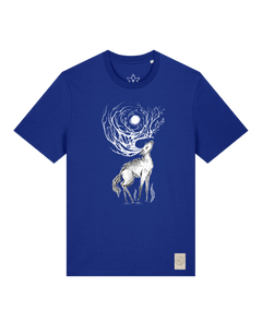 bio-unisex-medium fit-tshirt-moon deer-sttu169-kornblume-front
