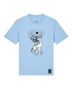 bio-unisex-medium fit-tshirt-moon deer-sttu169-lagune-front