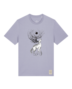 bio-unisex-medium fit-tshirt-moon deer-sttu169-lavender-front