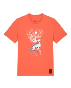bio-unisex-medium fit-tshirt-moon deer-sttu169-mandarine-front
