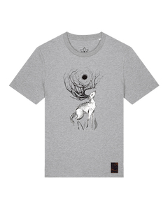bio-unisex-medium fit-tshirt-moon deer-sttu169-mausgrau-front